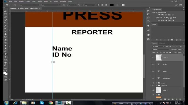 How to Design PRESS ID Card in Photoshop | Photoshop Tutorial смотреть онлайн
