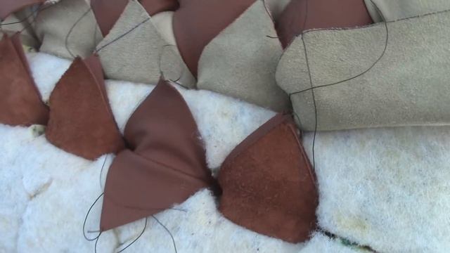 Diamond Tufting (capitonné) In Leather (Bicolor) - Leather Upholstery/furniture