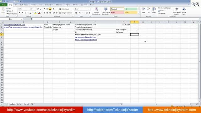 Excel Hafta Sayısı ve Hafta Günü bulma formülleri. смотреть онлайн
