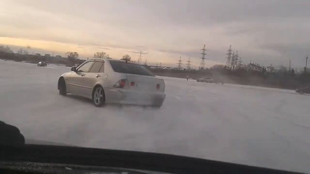 Дрифт Москва река НОВАЯ РИГА 02.02.2014 Altezza смотреть онлайн