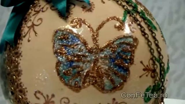 Подарочная шкатулка "Ангел" с новогодним шаром 00356-1.1 смотреть онлайн