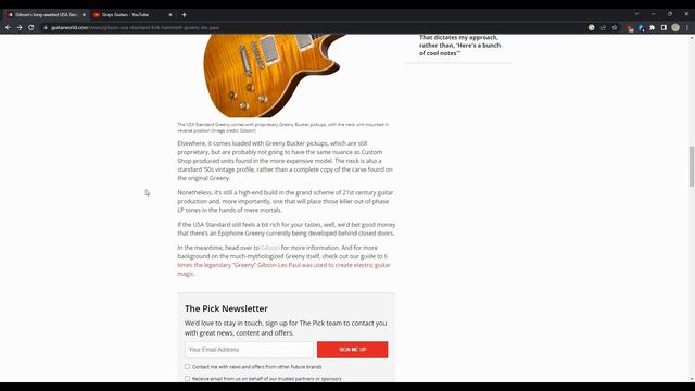 Gibson Greeny Standard Price смотреть онлайн