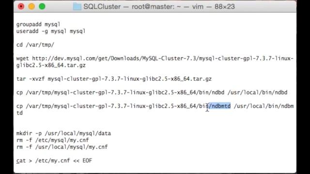 Command Line Setup MySQL Cluster tutorial on 3 node Starcluster EC2 Amazon AMI Ubuntu 14.04 network смотреть онлайн