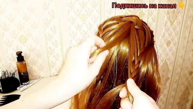 Урок 106. Необычная и лёгкая прическа " АннабеллА". Просто, быстро и красиво. смотреть онлайн