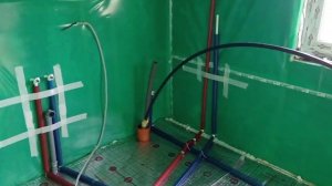 Тёплый пол, электрика, п/с стяжка в каркасном доме