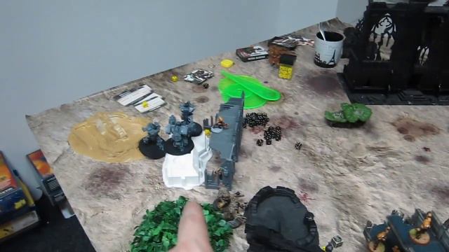 W40k Империя Тау против Космического Десанта Хаоса (Khorne daemonkin) (18.11.2015) смотреть онлайн