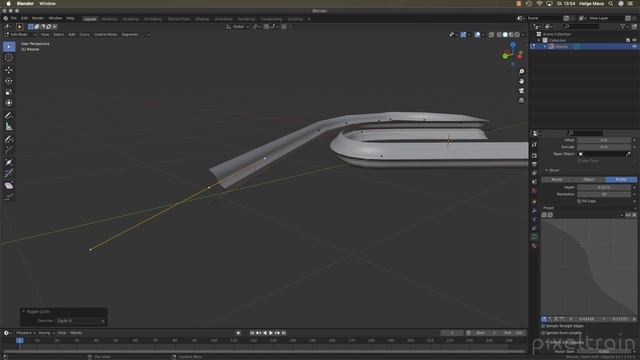 Blender 2.91 New Features - 03 Custom Bevels, Caps & Curve Modeling in Blender смотреть онлайн
