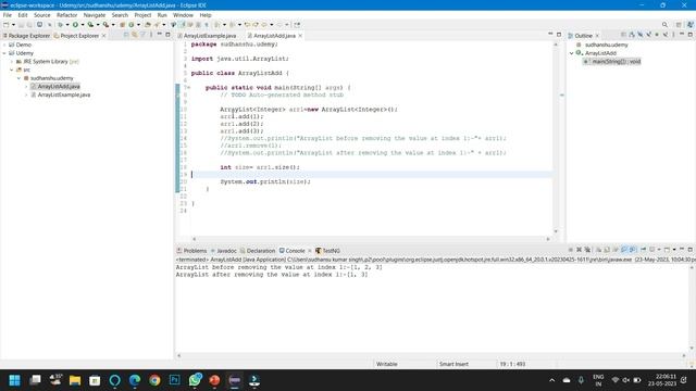 ArrayList Add/Remove/Sort/Reverse Program [Hindi] | Java in Hindi смотреть онлайн