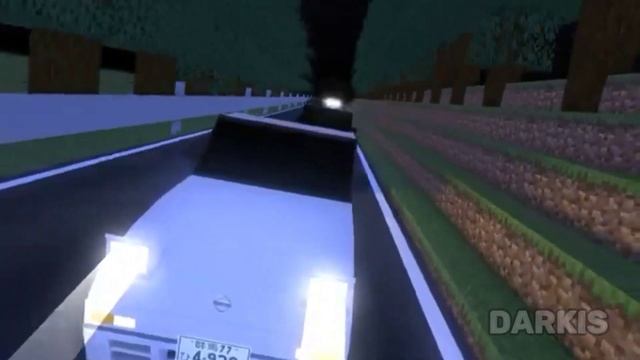 Initial D In 13 Seconds But It's In Minecraft.