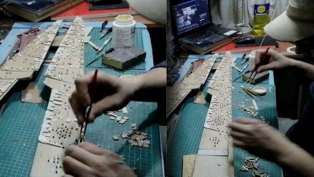 STAR WARS EN MADERA VIDEO 3 NAVE IMPERIAL DARTH  STAR, PRIMERA PARTE