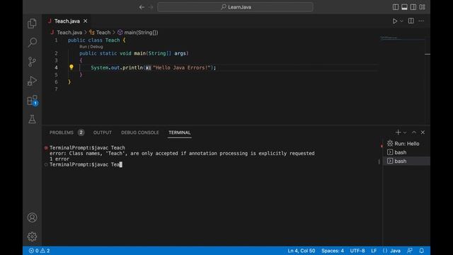 Java Error - Class names are only accepted if annotation processing is explicitly requested смотреть онлайн