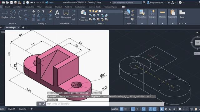 ISOMÉTRICO No. 23 UTILIZANDO AUTOCAD 2023 смотреть онлайн