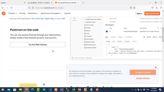 Laravel 9 tutorial - Make First Simplest API смотреть онлайн