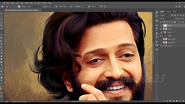 Smudge Painting | Digital Painting Effect (EASY TRICK) - Photoshop Tutorial | Artisa 23 смотреть онлайн