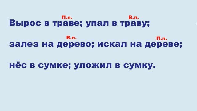Тема 6. Винительный и предложный падежи смотреть онлайн