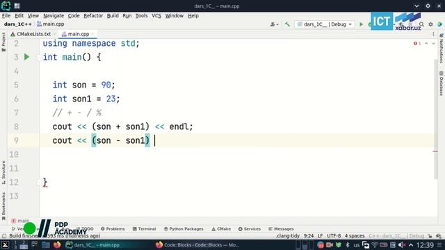 C++ dasturlash tilining asosiy operatorlari смотреть онлайн