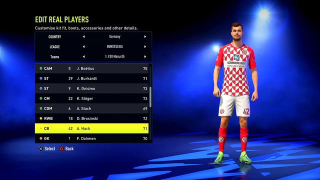 FIFA 22 1. FSV Mainz 05 Overall Player Ratings смотреть онлайн