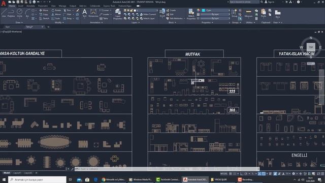 Tefriş Kütüphanesi 2 ( Autocad Furniture Download ) смотреть онлайн