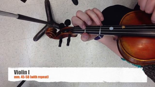 Violin I, Cho Cho Dances, mm. 45-58 смотреть онлайн