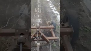 Уборка плёнки после арбузов.