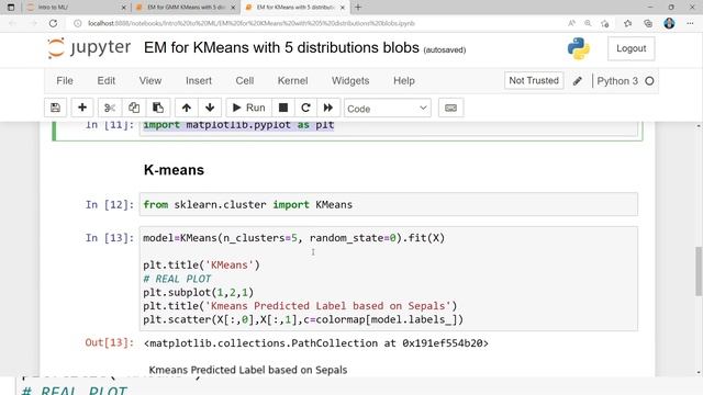 09 Implement Kmeans Clustering using the Expectation Maximization algorithm смотреть онлайн