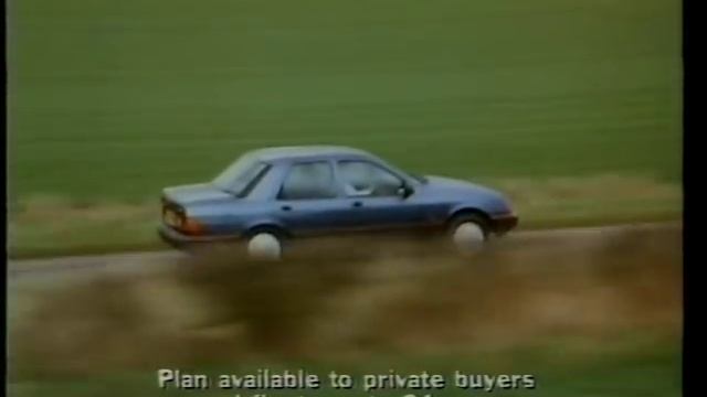 Ford Sierra 'motoring Plan' Advert 1989 (1980s)