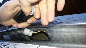 Замена лампочек освещение номера на Mitsubishi ASX