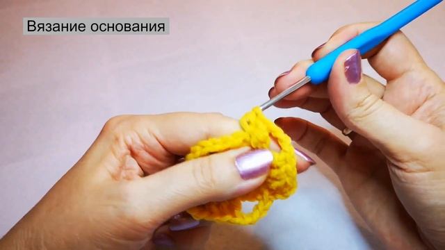 Вязание крючком.Бабушкин квадрат-7 с аппликацией(снежинки). смотреть онлайн