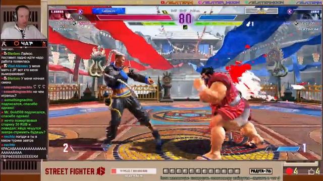 Боевой япoнец вошёл в чат! Тренимся к турику новичков по Street Fighter 6! смотреть онлайн