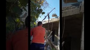 Подъём блоков простейшим подъёмником