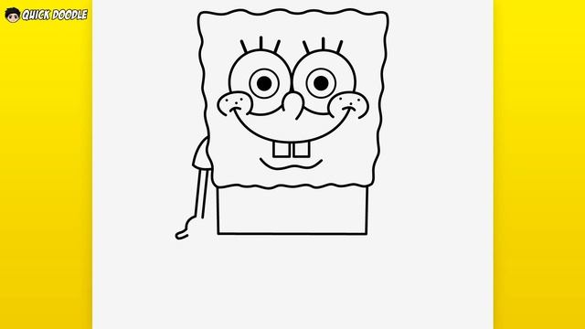 How to Draw SpongeBob SquarePants | Easy Step-by-Step смотреть онлайн