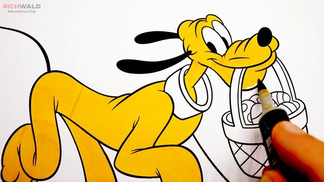 Клуб Микки Мауса : Собачка Плуто / Раскраска для детей/ Книжка раскраска / /how to draw Pluto смотреть онлайн