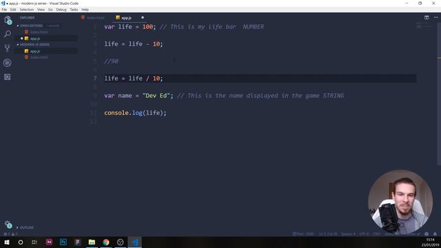 Javascript Variables & Data Types _ Javascript Tutorial For Beginners | developedbyed смотреть онлайн
