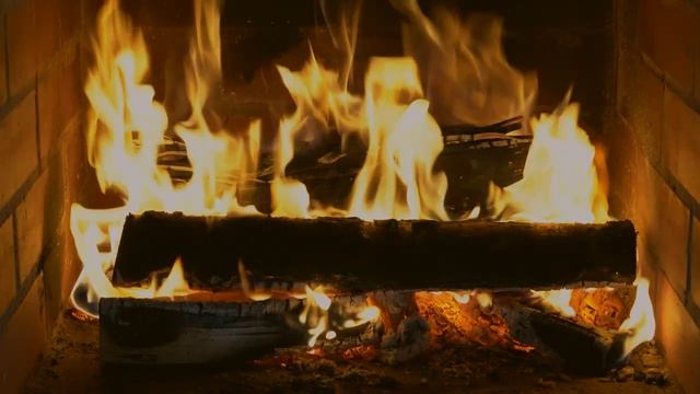 ? Cozy Fireplace 4K (12 HOURS). Winter Fireplace Sounds. Fireplace With Crackling Logs & Fire Sound