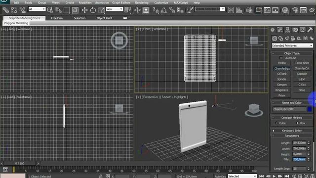 Создание телефона в 3D max 2011 смотреть онлайн