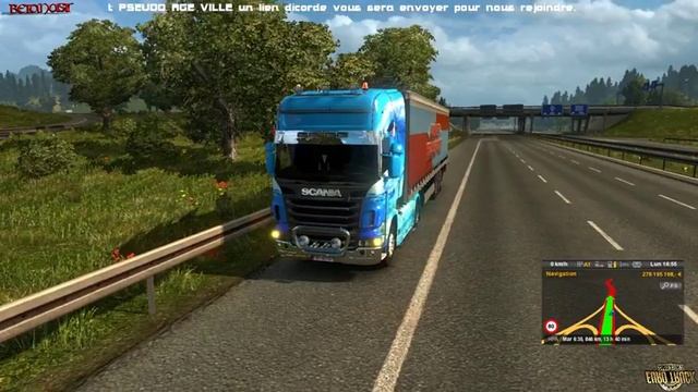 Euro truck simulator 2 du MP avec l'équipe. смотреть онлайн