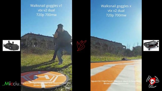 TEST DEFINITIVO!!! Walksnail Goggles X VS Goggles V1 смотреть онлайн