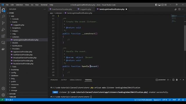Laravel Events & Listeners with Queue Tutorial | S13 смотреть онлайн
