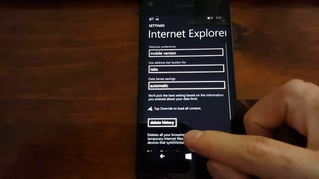 How to delete Webpages browsing history on Microsoft Phones смотреть онлайн