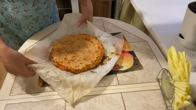 Насыпной пирог с тыквой, очень ароматный и вкусный. смотреть онлайн