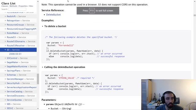AWS S3 DeleteBucket API Walkthrough with NodeJS смотреть онлайн