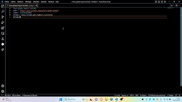 Comment télécharger une vidéo YouTube grâce à python ? Tuto pour les débutants смотреть онлайн