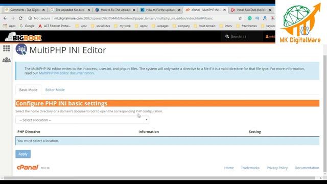 How to Fix "The uploaded file exceeds the upload max file size directive in PHP.ini" in WordPress. смотреть онлайн