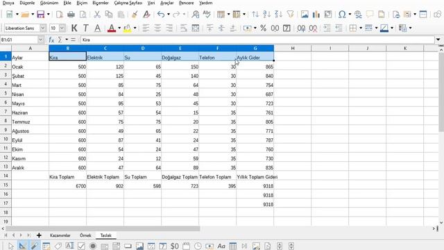 Libre Office - Calc (Grafik Oluşturma) смотреть онлайн