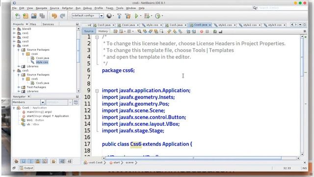 32 JAVA FX styling with CSS смотреть онлайн