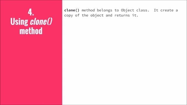 6 Ways to Create Java Objects Video Tutorial смотреть онлайн