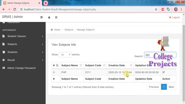 Online Students Result Management System Project in PHP | MYSQLI | HTML - College Projects for CS смотреть онлайн