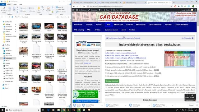 Downloading 2366 car images from Parkers.co.uk - web scraping services by Teoalida смотреть онлайн