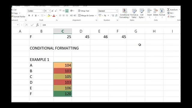Conditional Formatting Introduction in Microsoft Excel 2013 смотреть онлайн