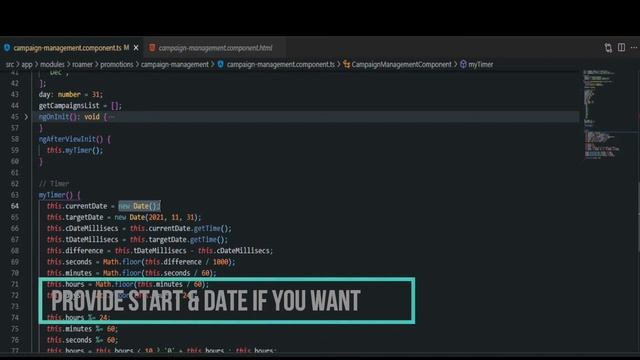 Angular countdown timer смотреть онлайн